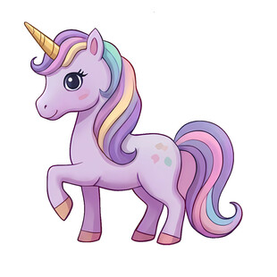 抬脚站立独角兽