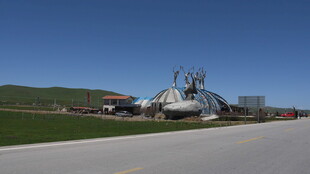 草原上的独特雕塑景观