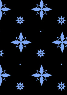 蓝色雪花图案背景