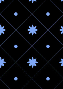 黑色背景蓝色雪花图案