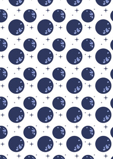 蓝色圆形图案整齐排列