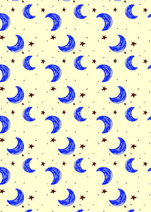 蓝色月牙图案背景纹理