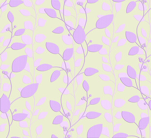 淡紫色藤蔓叶片图案背景