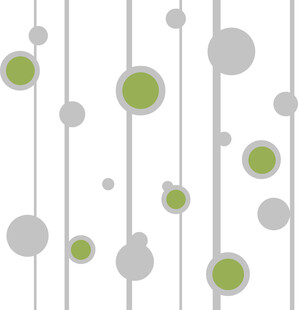 简约绿灰圆点竖线图案