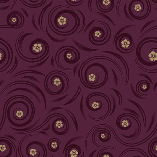 紫色花卉螺旋纹图案背景