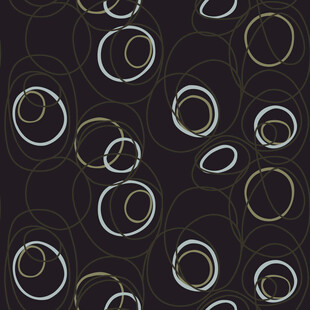 黑色底圆环图案背景