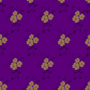 紫色花卉图案背景纹理
