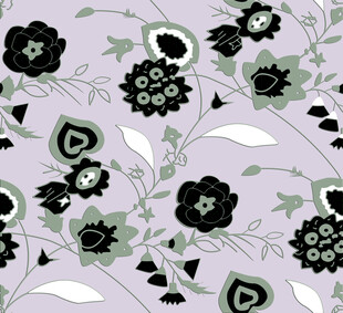 淡紫色底花卉图案纹理