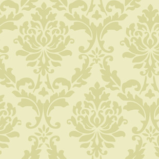 淡绿色欧式花纹壁纸图案