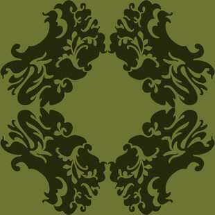 复古对称花纹图案设计