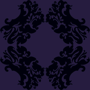 紫色背景对称花纹图案