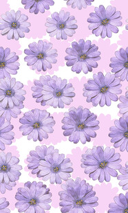 淡紫色小花无缝图案背景