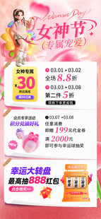 女神节促销活动海报