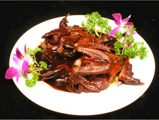 美味卤鸭摆盘精致