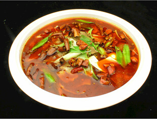 香辣可口的水煮肉片