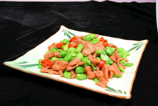 青椒炒肉丁