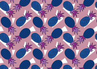 菠萝图案的多彩背景纹理