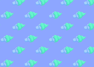 蓝色背景的几何图案