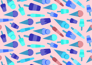 多彩冰淇淋图案背景