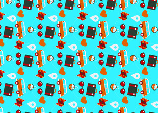 卡通水管工图案背景