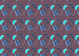 卡通风格动物图案背景