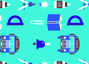 办公用品图案背景设计