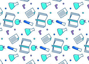 办公元素无缝图案背景