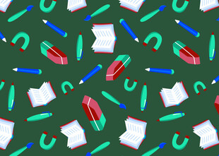 圣诞文具图案背景