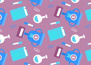 科技元素无缝图案背景