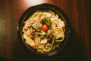 美味日式拉面特写