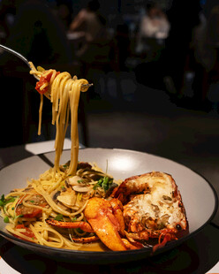 美味海鲜意面诱人瞬间