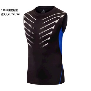 黑色运动无袖上衣