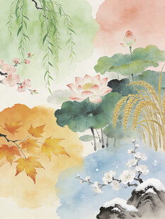 水墨山水风景图