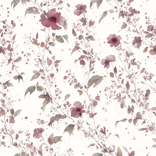 复古风花卉图案纹理