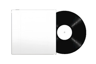 空白黑胶唱片及封面