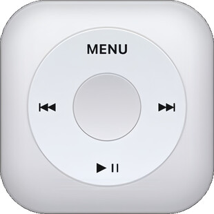 经典白色iPod音乐播放器