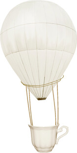 茶杯造型的创意热气球