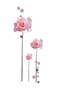 粉色立体花朵装饰摆件