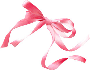 粉色蝴蝶结丝带