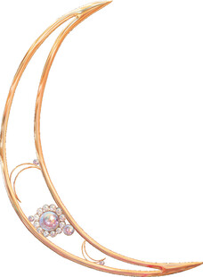 精美月牙形珠宝饰品