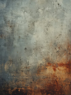 老旧斑驳的金属墙面纹理