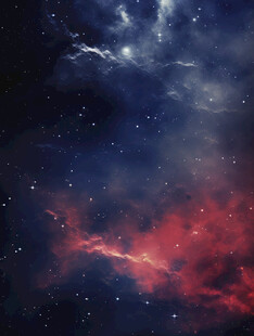 梦幻星空绚烂星云