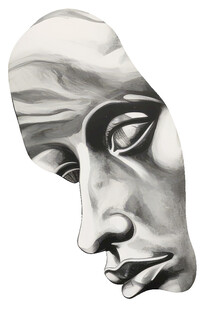 抽象人脸艺术插画