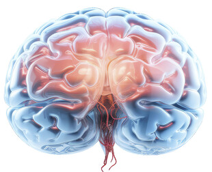 人类大脑解剖结构特写