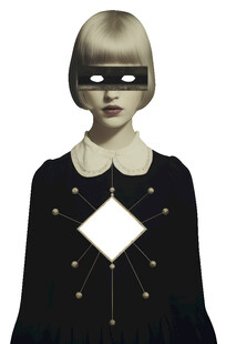 复古风格神秘装束女性