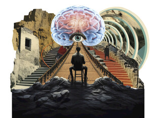 神秘废墟中的奇幻心灵景象