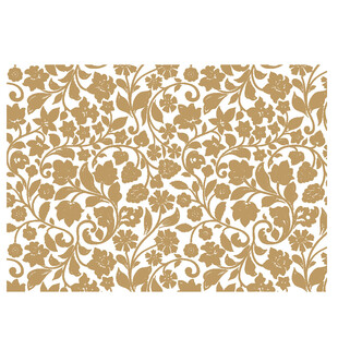 金色花卉图案纹理背景