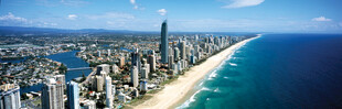 黄金海岸城市天际线美景