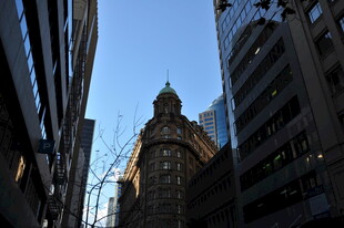 城市中高耸的古典风格建筑