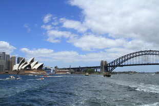 悉尼歌剧院与海港大桥景观